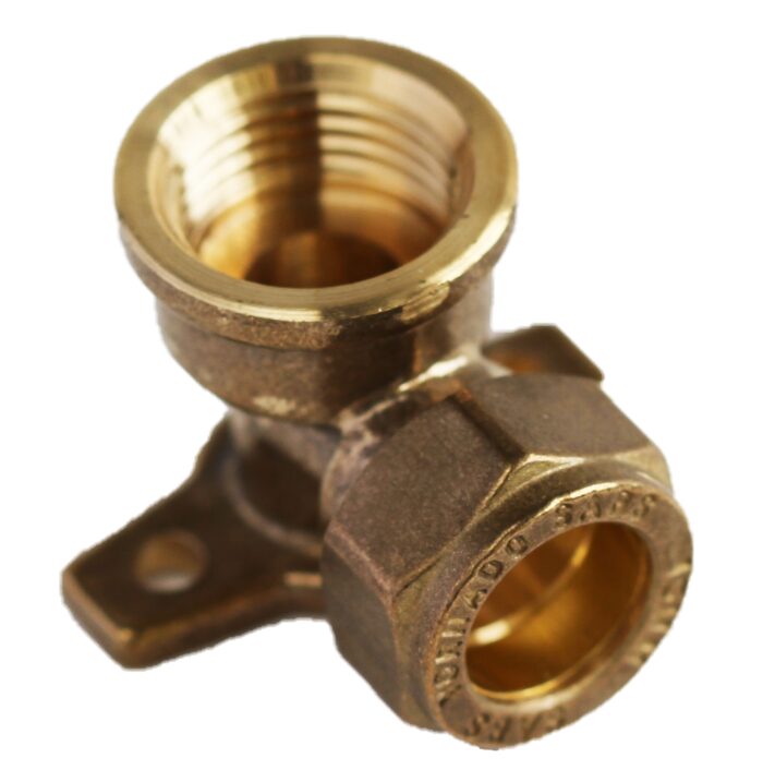 COMPRESSION WALLPLATE ELBOW CXFIX 22MMX 3/4"
