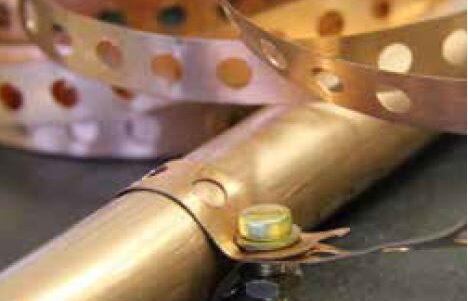 PERFORATED COPPER STRIP 13M 0.4 THICK